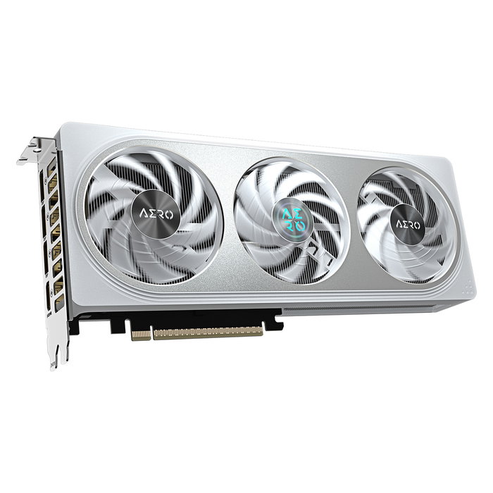 GIGABYTE GeForce RTX 5060 AERO OC Tarjeta Gráfica 8GB GDDR7 128-bit PCIe 5.0 3 Ventiladores Blanco Overclock GV-N5060AERO OC-8GD