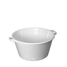 FERVIK Barreño OVIPLAS Bajo para Almacenaje, 18 Litros, Capacidad 18 l, Diámetro 390 mm, Alto 210 mm, para Transporte y Alimentación