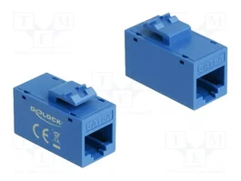 DeLOCK 90642 Módulo Keystone RJ45 Hembra a RJ45 Hembra Cat.6a UTP Azul