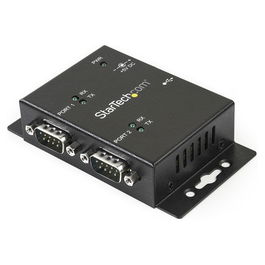 StarTech USB a Serial RS232 Adapter 2 Ports - USB / DB9 Hub con 2x Conectores DB9 y 1x Puerto USB-B para Montaje en Pared