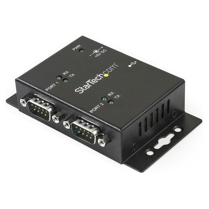 StarTech USB a Serial RS232 Adapter 2 Ports - USB / DB9 Hub con 2x Conectores DB9 y 1x Puerto USB-B para Montaje en Pared StarTech USB a Serial RS232 Adapter 2 Ports - USB / DB9 Hub con 2x Conectores DB9 y 1x Puerto USB-B para Montaje en Pared