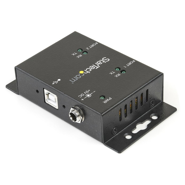 StarTech USB a Serial RS232 Adapter 2 Ports - USB / DB9 Hub con 2x Conectores DB9 y 1x Puerto USB-B para Montaje en Pared StarTech USB a Serial RS232 Adapter 2 Ports - USB / DB9 Hub con 2x Conectores DB9 y 1x Puerto USB-B para Montaje en Pared