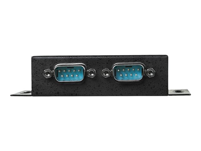 StarTech ICUSB2322F - Concentrador Hub Industrial Serie RS232 a USB de 2 Puertos (DB9), Montaje en Rail DIN, Compatible con Windows, Linux, macOS, Plug & Play