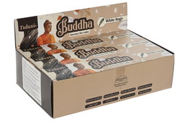 DKD Home Decor Buddha 2024 Incienso Varilla Basicos Salvia Blanca Bambu Gris 5 x 1.7 x 25 cm Set de 20