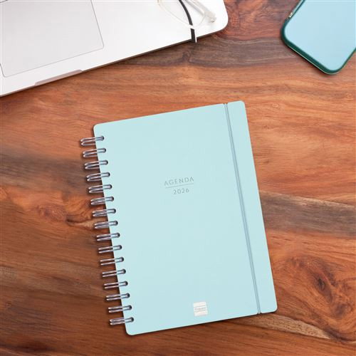 Finocam Agenda 16 Meses Septiembre 2025-Diciembre 2026 E10-155x212 Semana Vista Horizontal Azul