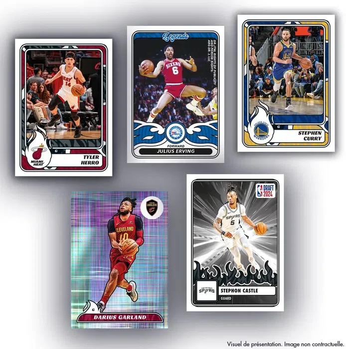 Panini NBA US Basketball 2024/25 Caja de Cromos - 50 Sobres de 5 Pegatinas - PAN8051708021844