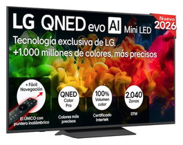 LG 65QNED81B6A Smart TV QNED evo MiniLED 4K Ultra HD 65 pulg. Negro