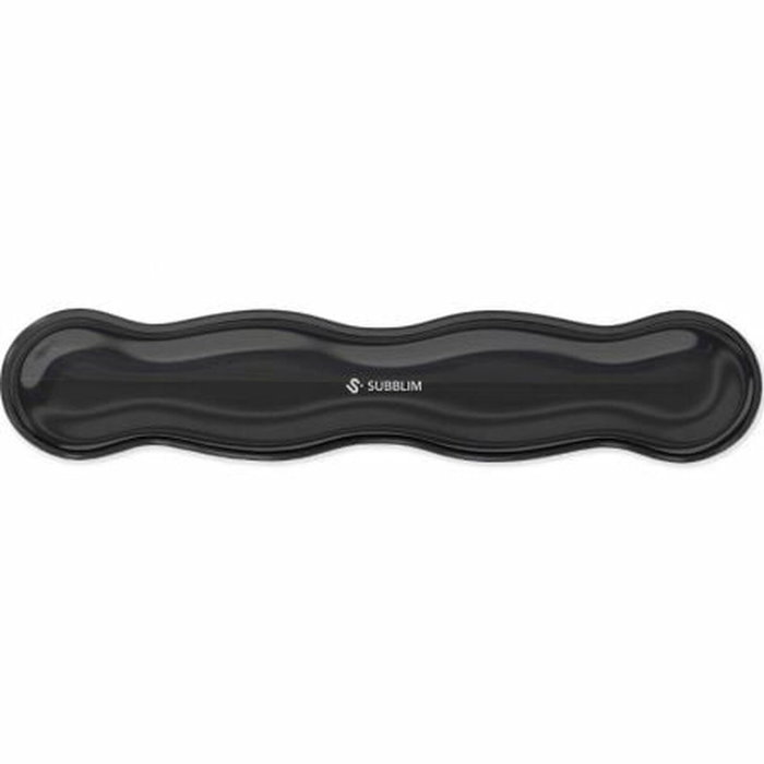 Subblim Ergo Crystal Flex Reposamuñecas para Teclado y Ratón, Negro