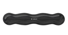 Subblim - Alfombrilla de gel para teclado ergonómica, reposamuñecas Crystal Flex, color negro