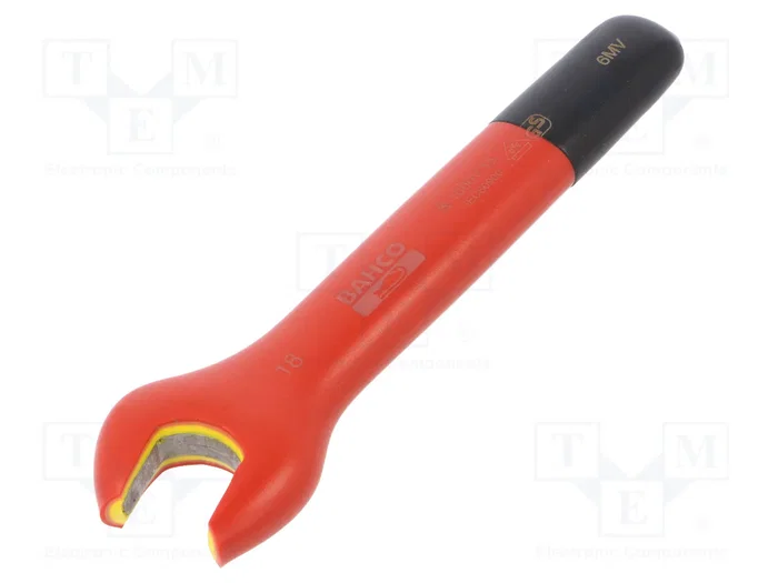 BAHCO Llave plana aislada de 18 mm para electricistas BAHCO Llave plana aislada de 18 mm para electricistas