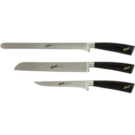 Berkel Elegance Glossy Black Set de Cuchillos 3 piezas Acero Inoxidable 26 cm