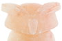 DKD Home Decor Lámpara de Sal del Himalaya Sobremesa Árabe con Forma de Búho, Rosa, Incluye Bombilla E14, 14 x 14 x 18 cm