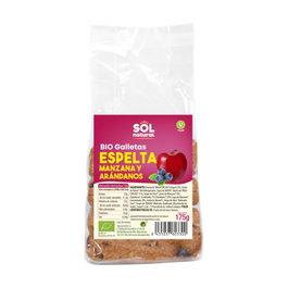 Sol Natural Galletas de Espelta Manzana y Arándanos Bio