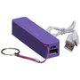 Be Mix Cargador Portátil Batería Móvil-Tablet High Tech Llavero USB 2600 mAh Compatible iPad iPhone Smartphones Azul Negro Rosa Lila