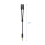 Aisens Cable Adaptador Audio Jack 3.5 4 Pines Macho a 2x Jack 3.5 3 Pines Hembra, Negro