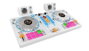 iDance Mesa de Mezclas DJ con Karaoke y 2 Altavoces Blanco 52.2x25.8x5 cm
