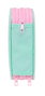 Safta Plumier Triple 37 Pcs Stitch Estuche Escolar 12,5x19,5x5,5cm Edad Mínima Recomendada: 3 Años