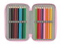 Safta Plumier Triple 37 Pcs Stitch Estuche Escolar 12,5x19,5x5,5cm Edad Mínima Recomendada: 3 Años