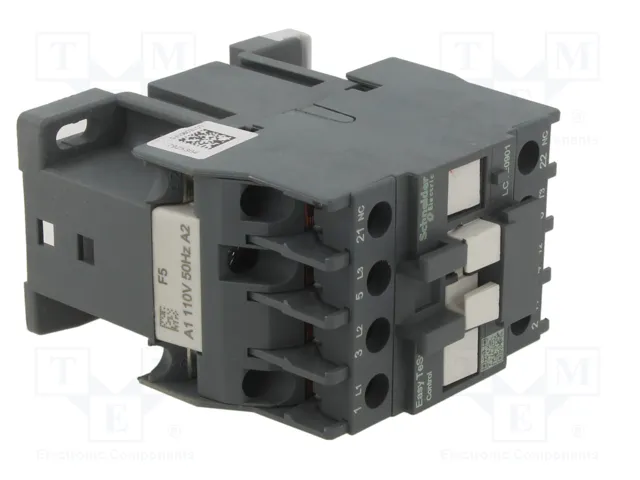 SCHNEIDER ELECTRIC LC1E0901F5 Contactor Easy TeSys 3-polar 9A 110VAC SCHNEIDER ELECTRIC LC1E0901F5 Contactor Easy TeSys 3-polar 9A 110VAC