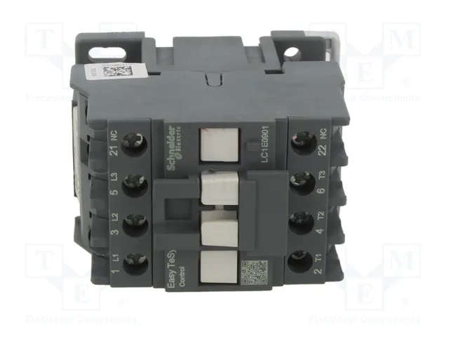 SCHNEIDER ELECTRIC LC1E0901F5 Contactor Easy TeSys 3-polar 9A 110VAC SCHNEIDER ELECTRIC LC1E0901F5 Contactor Easy TeSys 3-polar 9A 110VAC