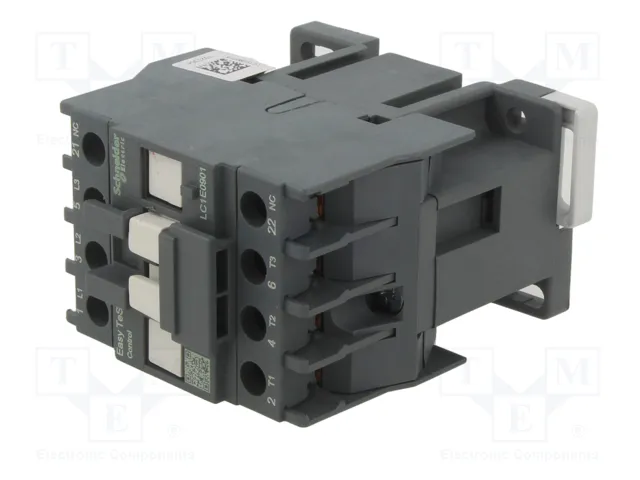 SCHNEIDER ELECTRIC LC1E0901F5 Contactor Easy TeSys 3-polar 9A 110VAC SCHNEIDER ELECTRIC LC1E0901F5 Contactor Easy TeSys 3-polar 9A 110VAC