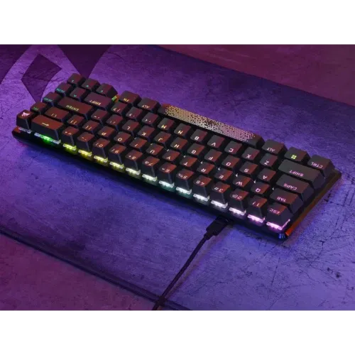 Corsair CH-91A401A-ES Teclado K65 PRO MINI Mecánico Óptico QWERTZ Español Negro USB RGB Gaming Corsair CH-91A401A-ES Teclado K65 PRO MINI Mecánico Óptico QWERTZ Español Negro USB RGB Gaming