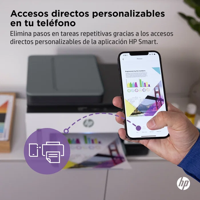 HP Smart Tank 7605 Multifunción A4 Gris