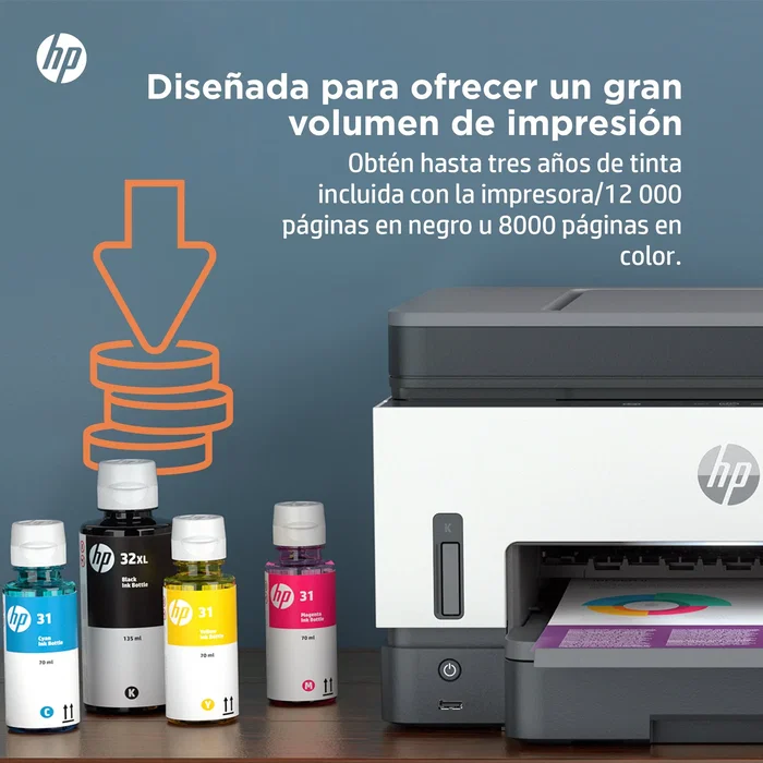 HP Smart Tank 7605 Multifunción A4 Gris