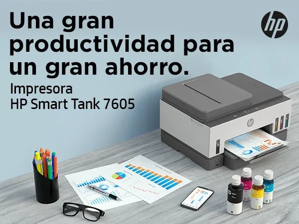 HP Smart Tank 7605 Multifunción A4 Gris