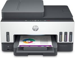 HP Smart Tank 7605 - Multifunción de Inyección de Tinta a Color WiFi con Dúplex Automático, Escáner y Fax - Impresora, Copiadora