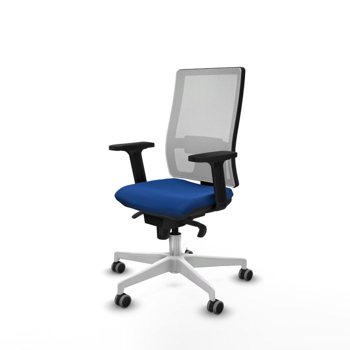 PIQUERAS Y CRESPO Silla de oficina Horna Azul y Blanco con Mecanismo Sincro PIQUERAS Y CRESPO Silla de oficina Horna Azul y Blanco con Mecanismo Sincro