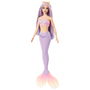 Barbie Muñeca Sirena Cabello Fantasía Lila HRR06