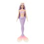Barbie Muñeca Sirena Cabello Fantasía Lila HRR06