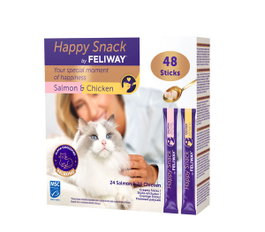 Ceva FELIWAY Happy Snack Pollo y Salmón 48 unidades