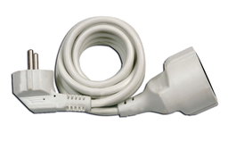 Simon Prolongador con 1 toma, 2 m, blanco