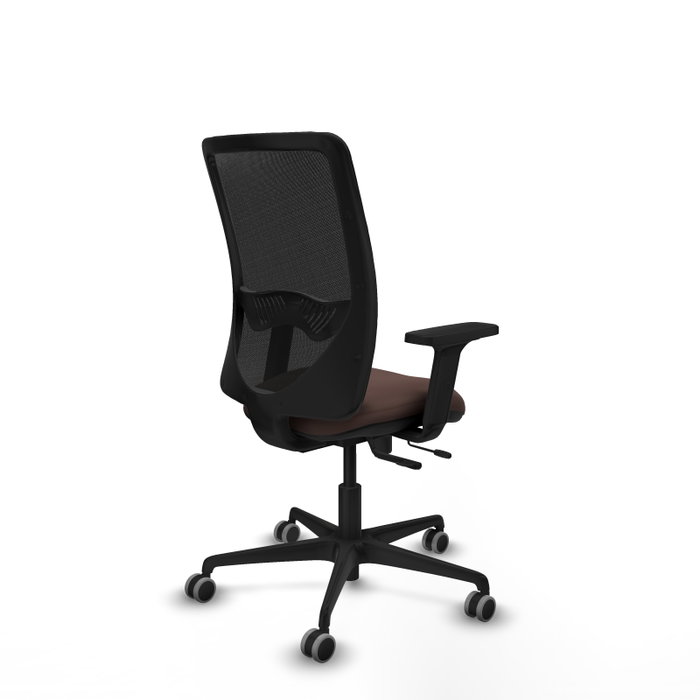 PIQUERAS Y CRESPO Silla de oficina Zulema con mecanismo Sincro/Traslack, Marrón oscuro y Negro PIQUERAS Y CRESPO Silla de oficina Zulema con mecanismo Sincro/Traslack, Marrón oscuro y Negro