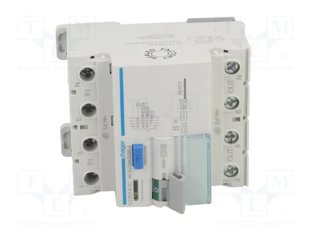 HAGER Interruptor diferencial 40A 30mA 3+N HAGER Interruptor diferencial 40A 30mA 3+N
