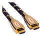 ROLINE Cable HDMI 2.0 11.04.5690 1m, 4K UHD 2160p 60Hz 18Gbit/s, Negro con Contactos Dorados, Alta Velocidad, Ethernet, 3D