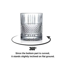 Hermia Set de Copas de Whisky de Vidrio Transparente - 2 Piezas - 300 ml