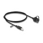 DeLOCK Cable USB 2.0 Tipo-B macho a USB 2.0 Tipo-B hembra IP68 1 m Negro