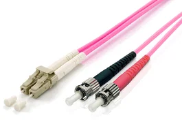 Equip Cable de Fibra Óptica OM4 LC/ST 1m Violeta