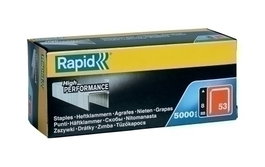 Grapas Rapid Clavadora 53/ 8 Mm. Galvanizadas Caja De 5000