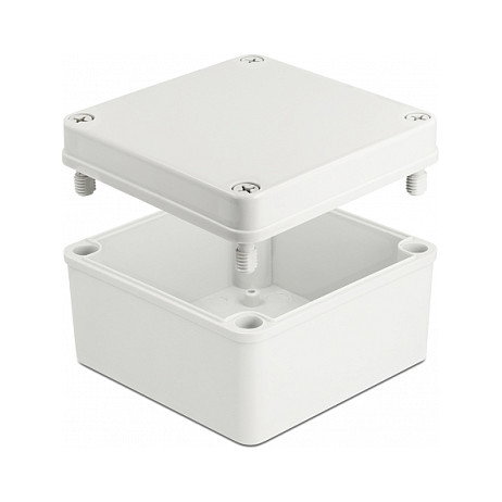 DeLOCK Carcasa de instalación IP65 impermeable 125 x 125 x 75 mm gris