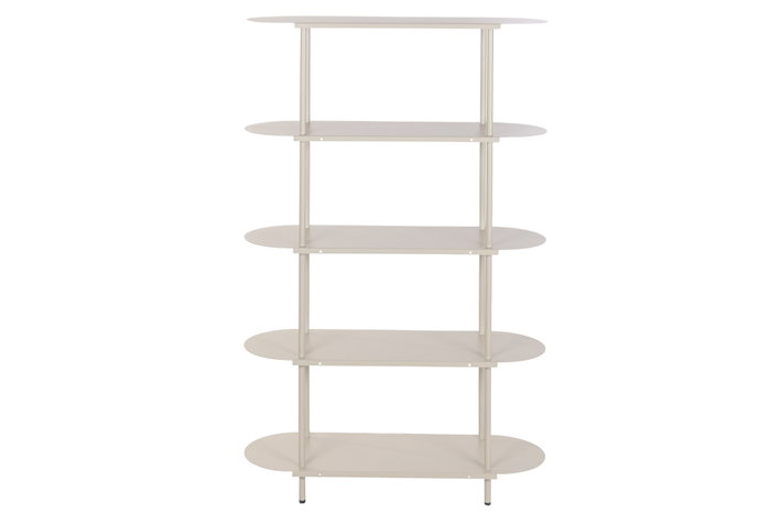 DKD Home Decor Estantería Urban Cream 30 x 150 x 90 cm 5 Estantes Hierro Desmontable