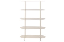 DKD Home Decor Estantería Urban Cream 30 x 150 x 90 cm 5 Estantes Hierro Desmontable