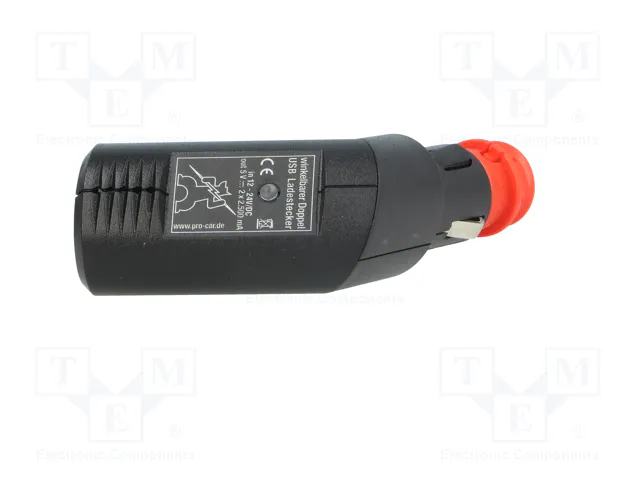 PRO CAR Alimentador USB con 2 puertos USB-A para coche