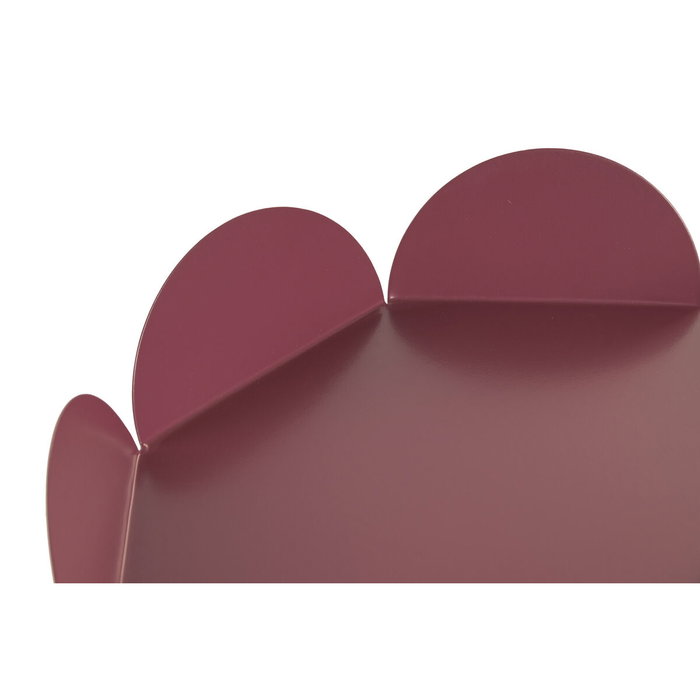 DKD Home Decor Set de 3 Centros de Mesa Arcos Metal Granate