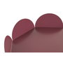 DKD Home Decor Set de 3 Centros de Mesa Arcos Metal Granate