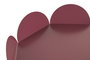 DKD Home Decor Set de 3 Centros de Mesa Arcos Metal Granate