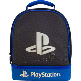 Sony Bolsa Doble Portamerienda Logo Playstation 27x22x12,5cm